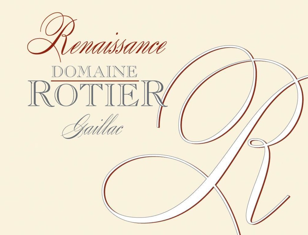 Domaine Rotier Renaissance Rouge 2008 Front Label