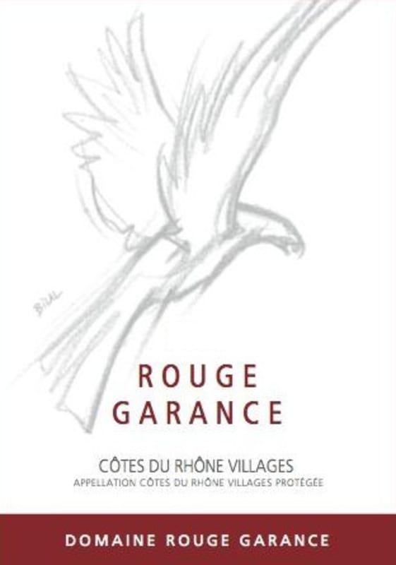Domaine Rouge Garance Cotes du Rhone Villages 2013 Front Label