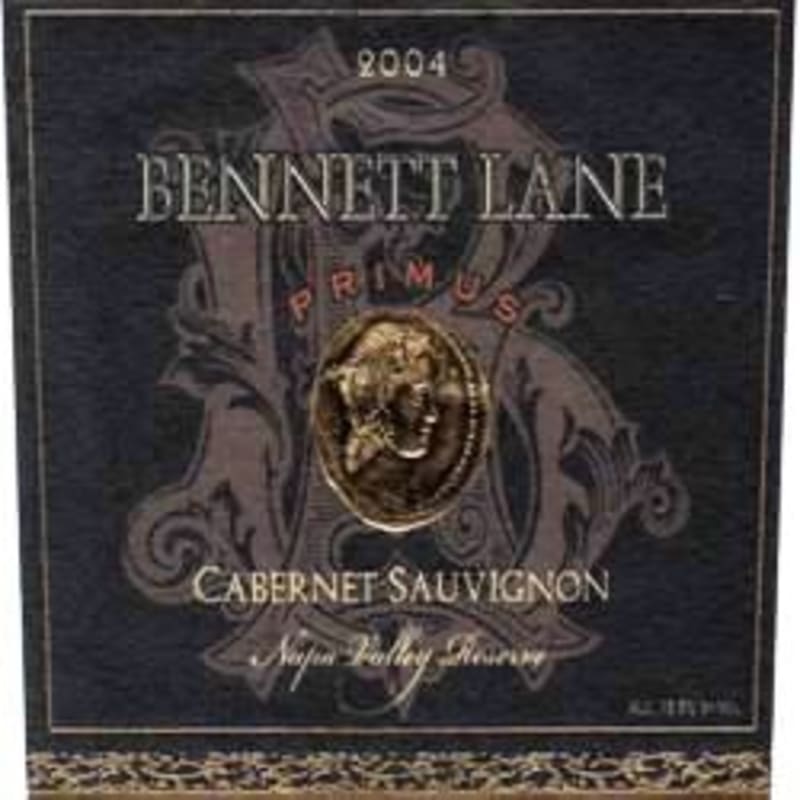 Bennett Lane Primus Reserve Cabernet Sauvignon 2004 Front Label