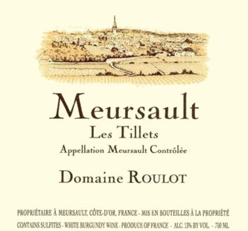 Domaine Roulot Meursault Les Tillets 2013 Front Label
