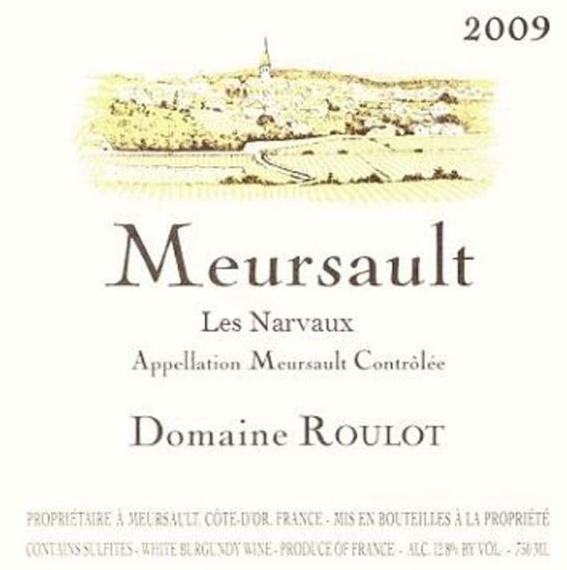 Domaine Roulot Meursault Les Narvaux 2009 Front Label