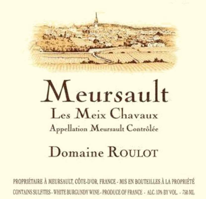 Domaine Roulot Meursault Les Meix Chavaux 2012 Front Label