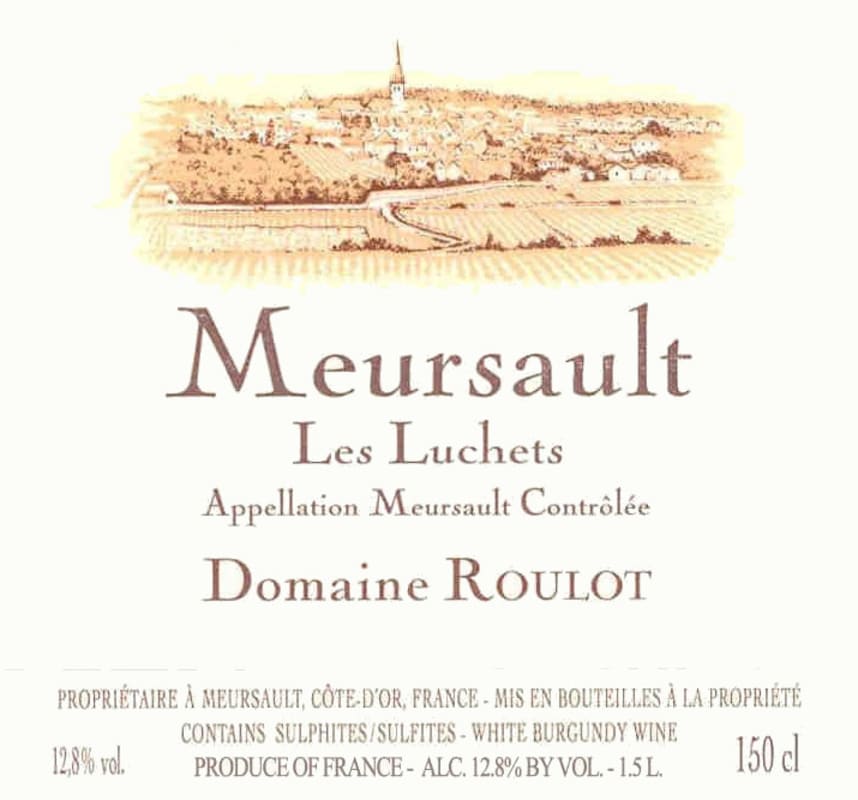 Domaine Roulot Meursault Les Luchets 2012 Front Label
