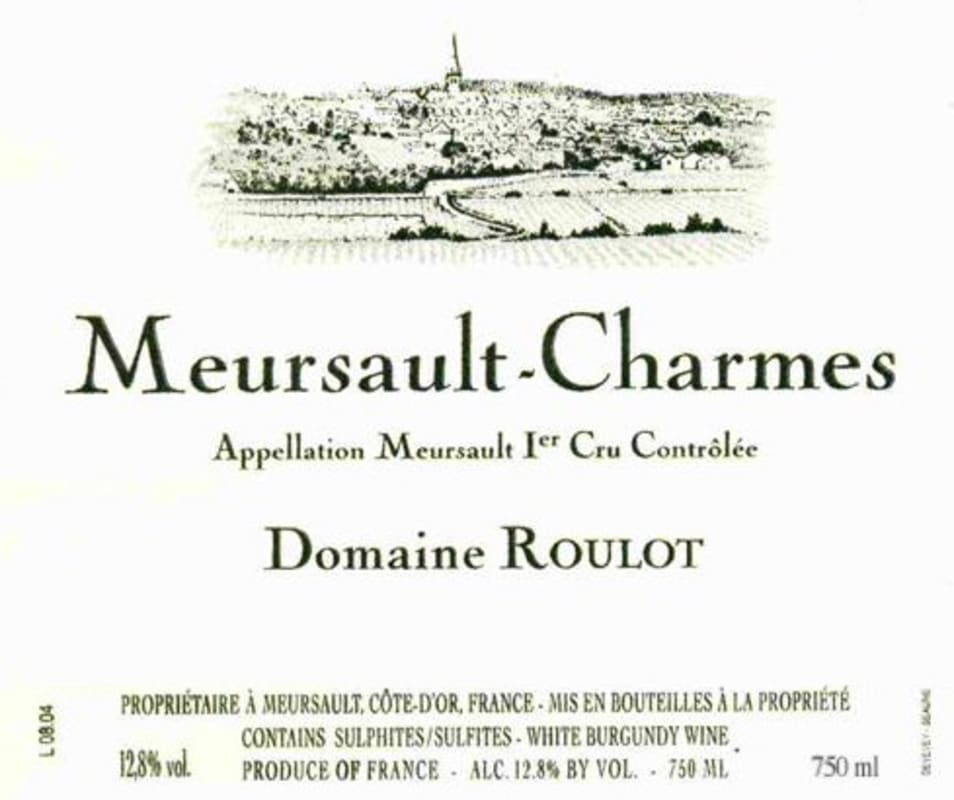 Domaine Roulot Meursault-Charmes Premier Cru 2007 Front Label
