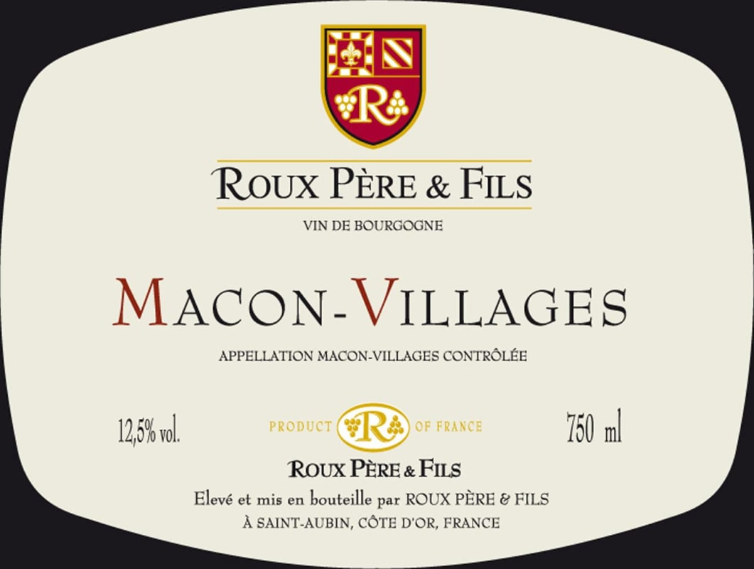 Domaine Roux Pere & Fils Macon-Villages 2011 Front Label