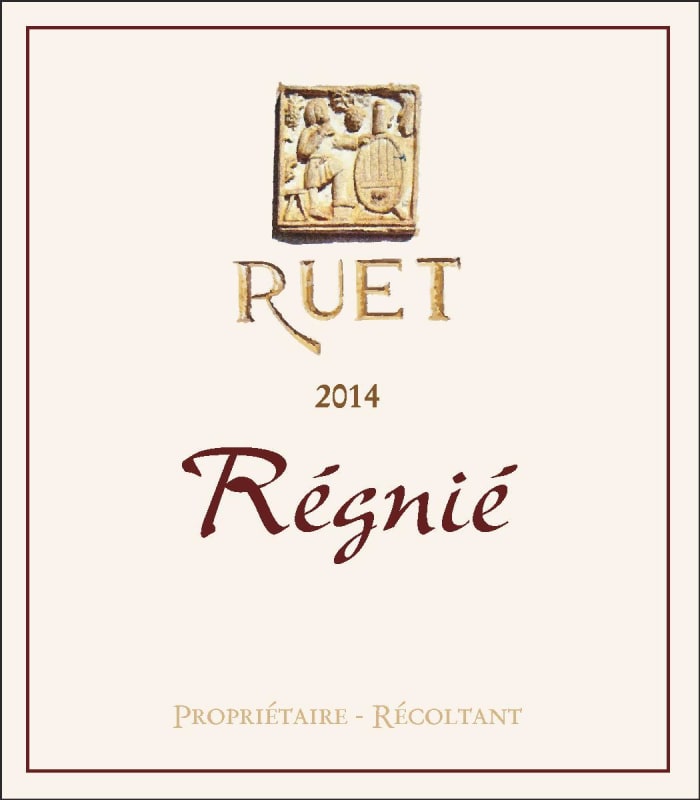 Domaine Ruet Regnie 2014 Front Label