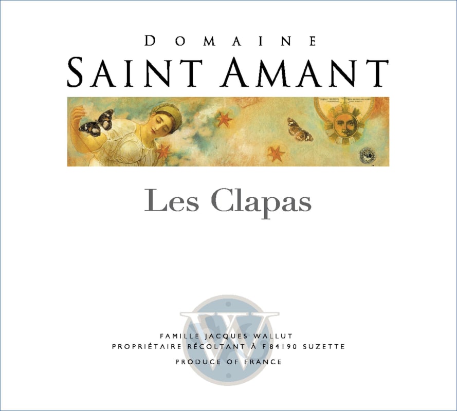 Domaine Saint Amant Cotes du Rhone Les Clapas 2012 Front Label