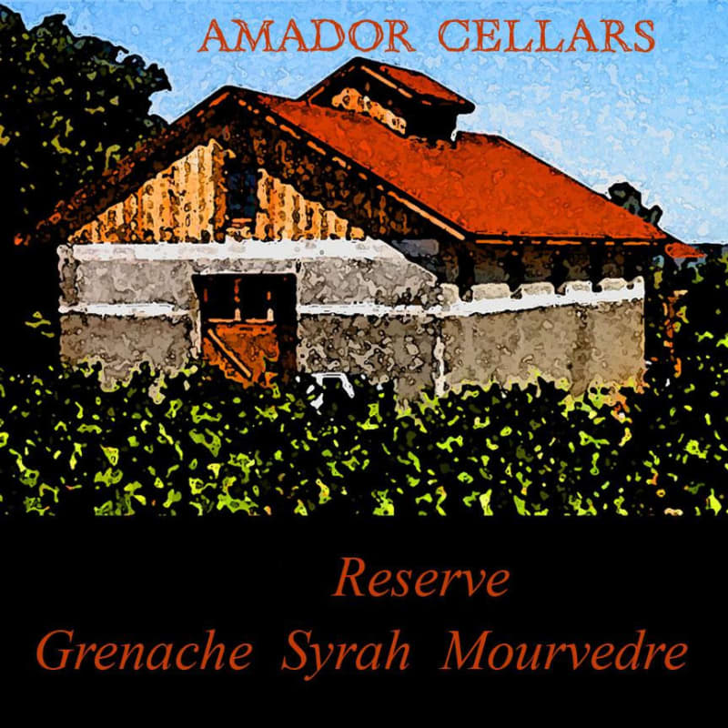 Amador Cellars GSM Reserve 2012 Front Label