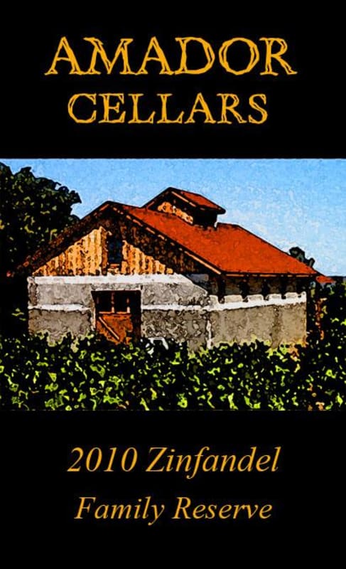 Amador Cellars Family Reserve Zinfandel 2010 Front Label
