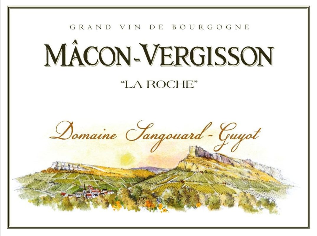 Domaine Sangouard-Guyot Macon Vergisson La Roche 2013 Front Label