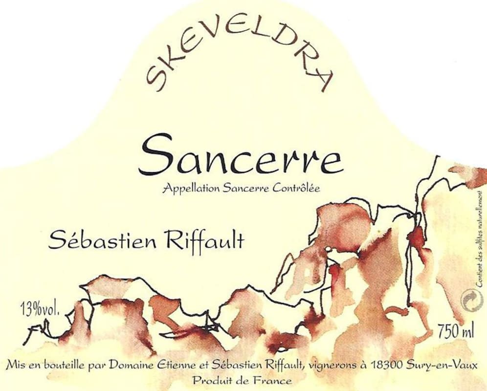 Domaine Sebastien Riffault Sancerre Skeveldra 2012 Front Label