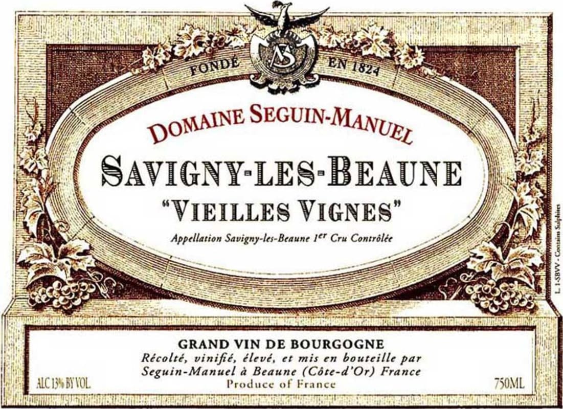 Domaine Seguin-Manuel Savigny-les-Beaune Vieilles Vignes 2009 Front Label