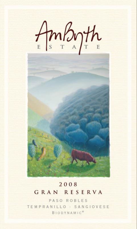 Ambyth Estate Paso Robles Gran Reserva Artist Series 2008 Front Label