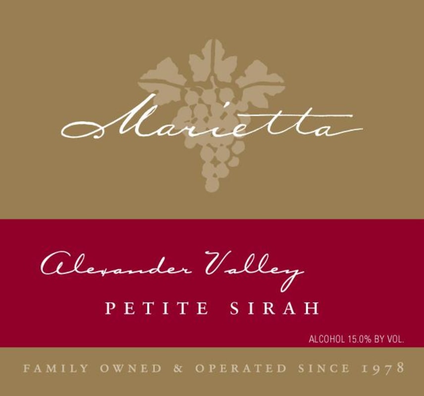 Marietta Cellars Petite Sirah 2008 Front Label