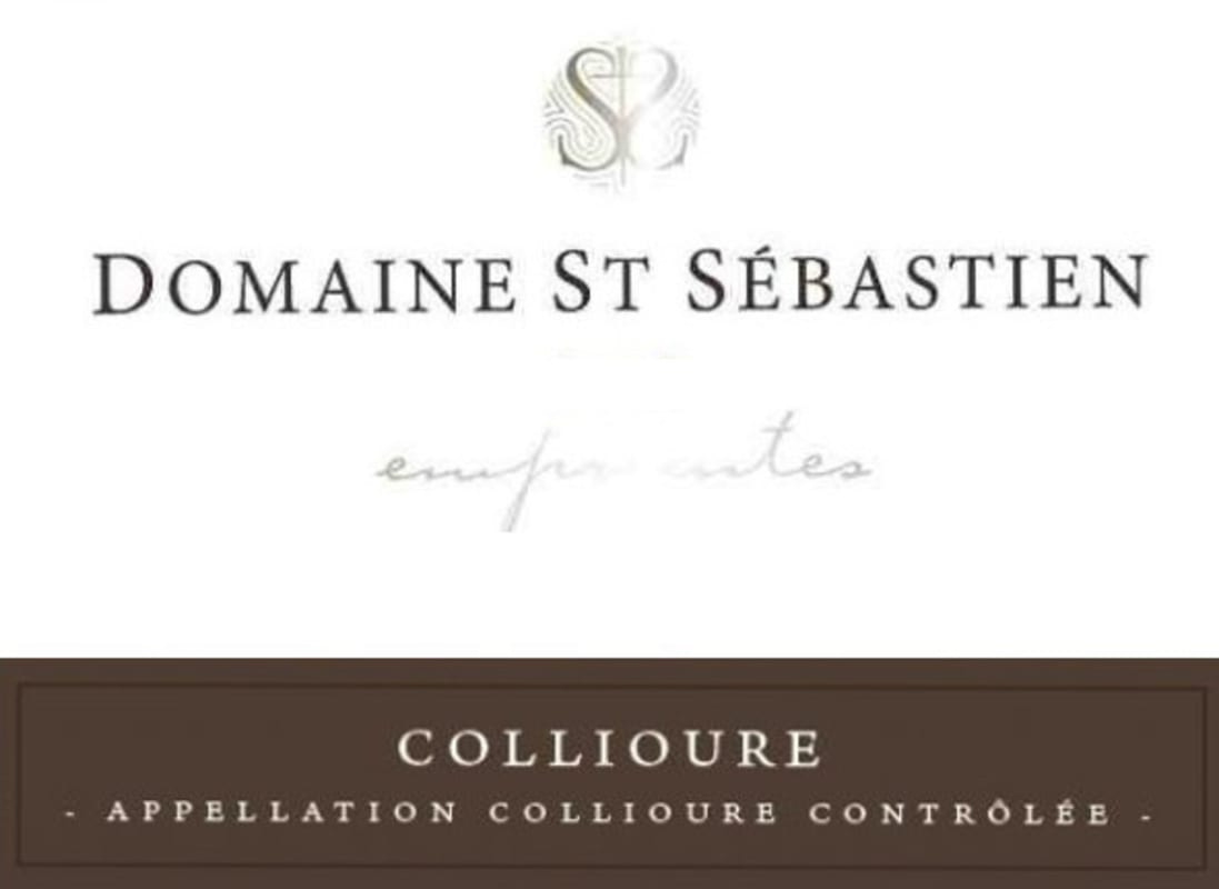 Domaine St Sebastien Collioure Empreintes Blanc 2012 Front Label