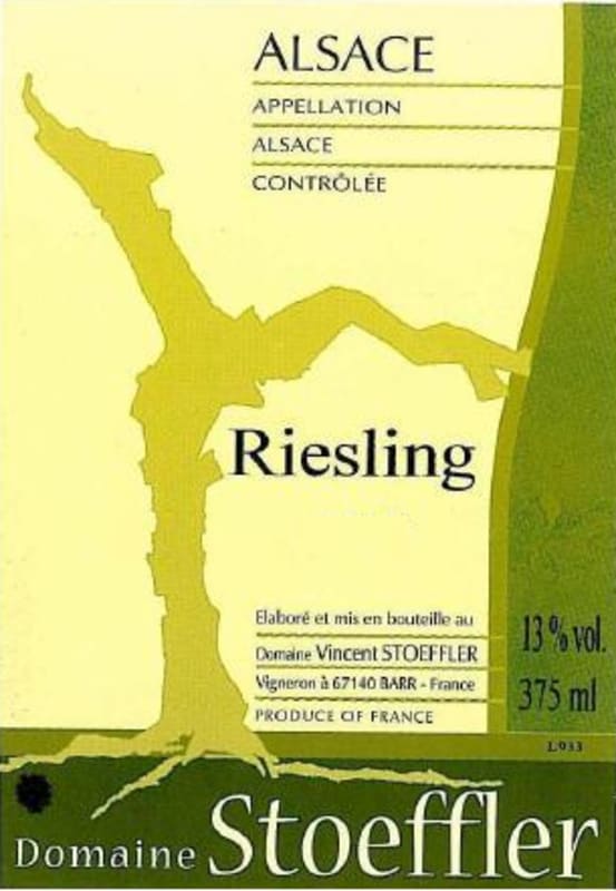 Domaine Stoeffler Riesling 2011 Front Label