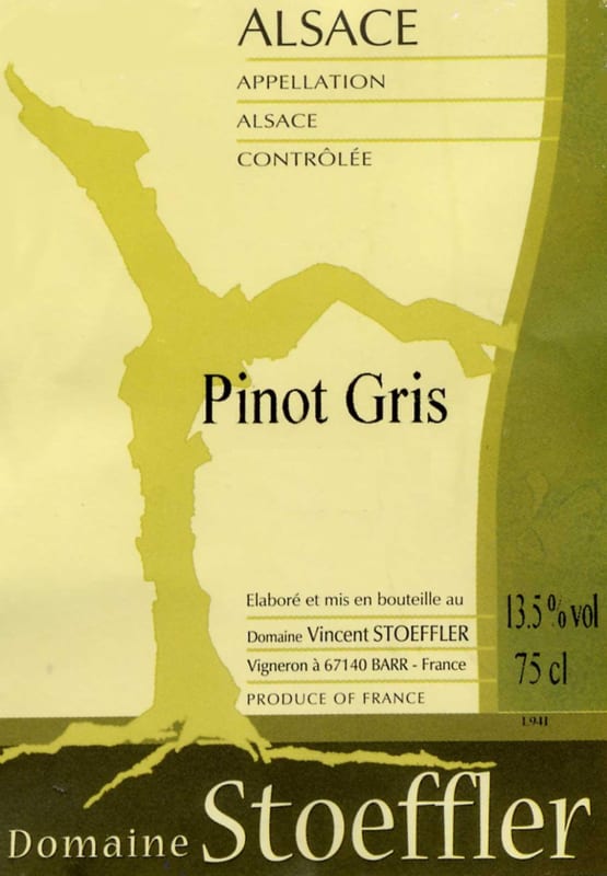 Domaine Stoeffler Pinot Gris 2007 Front Label