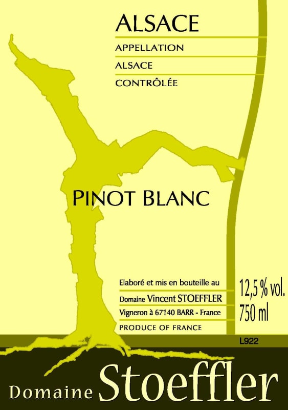 Domaine Stoeffler Pinot Blanc 2011 Front Label