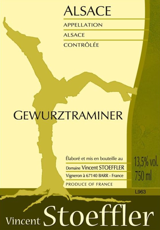 Domaine Stoeffler Gewurztraminer 2015 Front Label