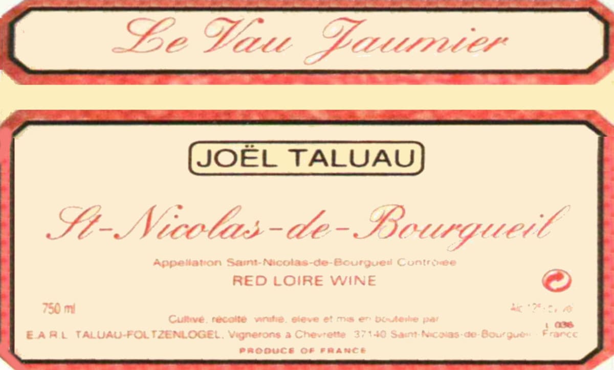 Domaine Taluau et Foltzenlogel St-Nicolas-de-Bourgueil Le Vau Jaumier 2004 Front Label