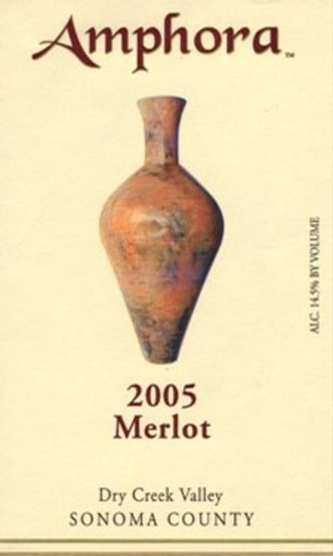 Amphora Wines Merlot 2005 Front Label