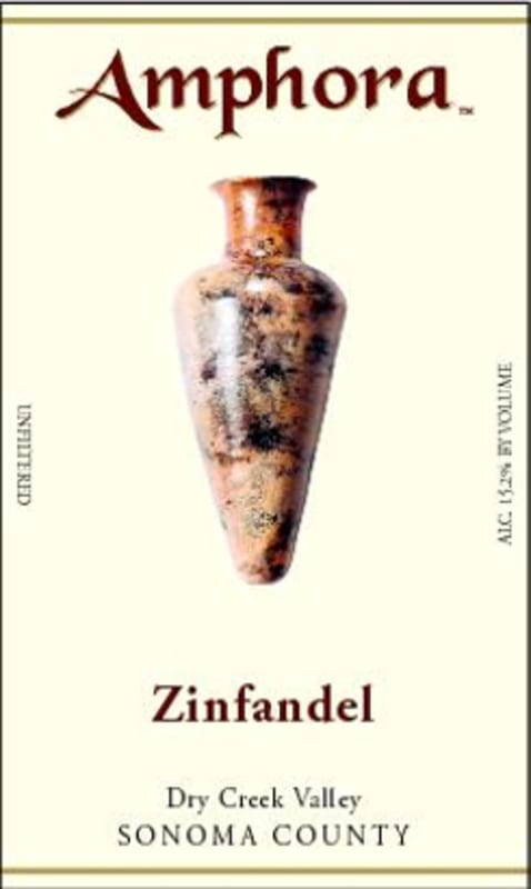 Amphora Wines Zinfandel 2010 Front Label