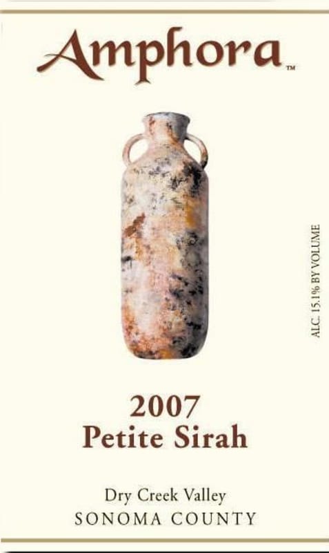 Amphora Wines Petite Sirah 2007 Front Label