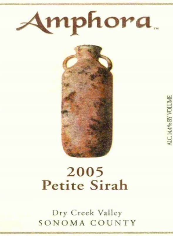 Amphora Wines Petite Sirah 2005 Front Label