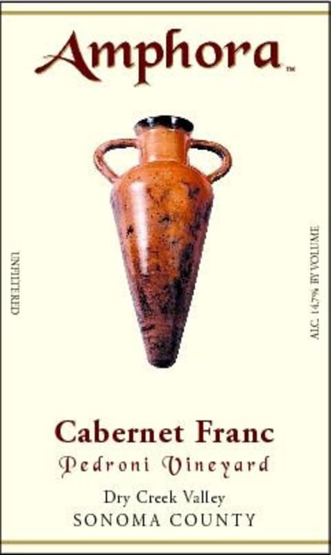 Amphora Wines Pedroni Cabernet Franc 2009 Front Label