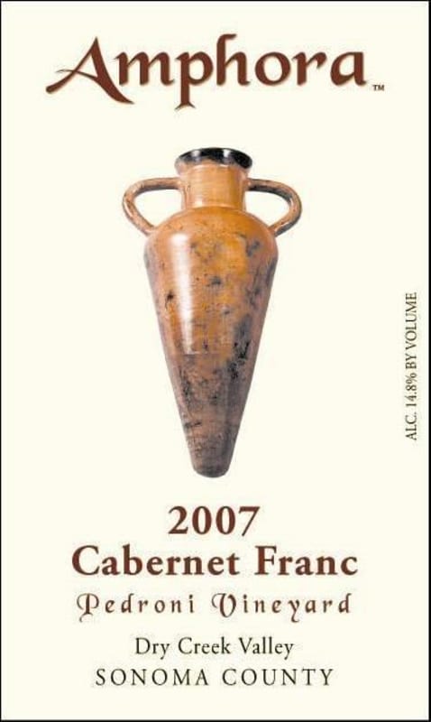 Amphora Wines Pedroni Cabernet Franc 2007 Front Label
