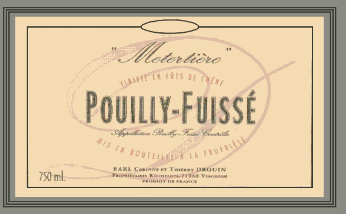 Domaine Thierry Drouin Pouilly-Fuisse Metertiere 2013 Front Label