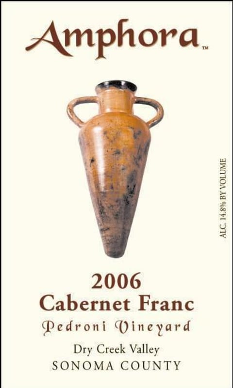 Amphora Wines Pedroni Cabernet Franc 2006 Front Label