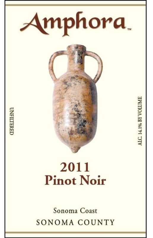 Amphora Wines Sonoma Coast Pinot Noir 2011 Front Label