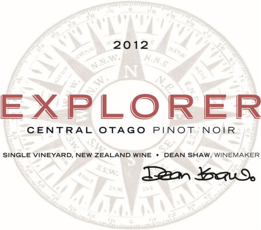 Domaine Thomson Wines Explorer Pinot Noir 2012 Front Label