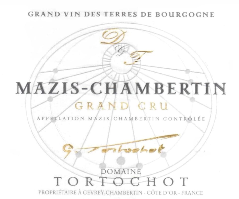 Domaine Tortochot Mazis-Chambertin Grand Cru 2012 Front Label