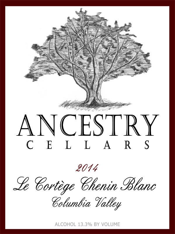 Ancestry Cellars Le Cortege Chenin Blanc 2014 Front Label