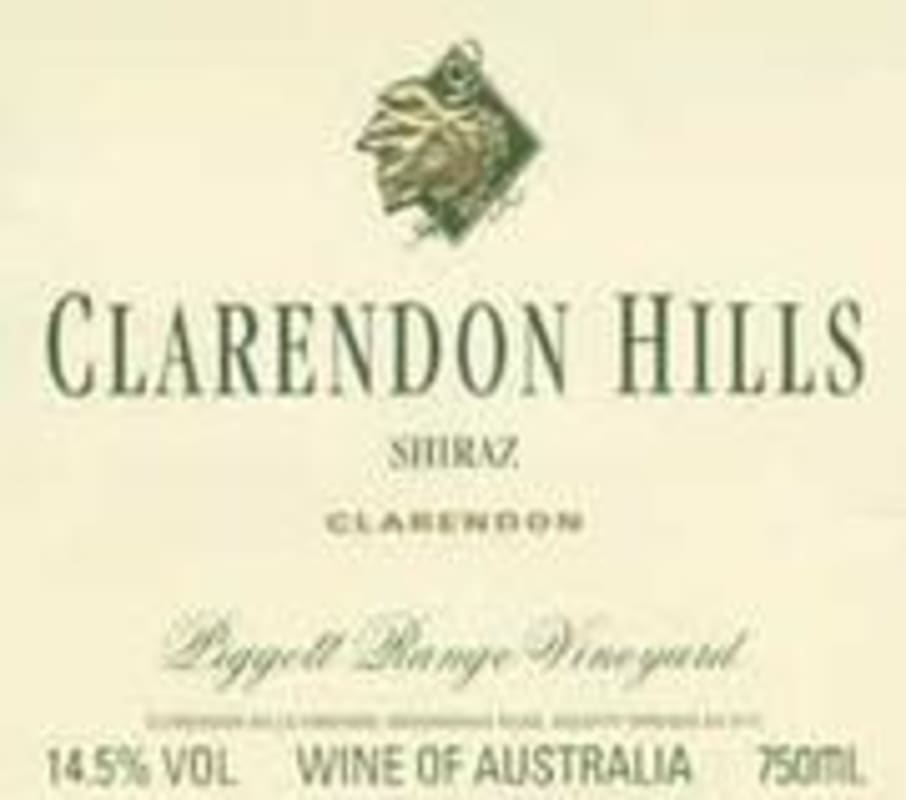 Clarendon Hills Piggott Range Syrah 1997 Front Label