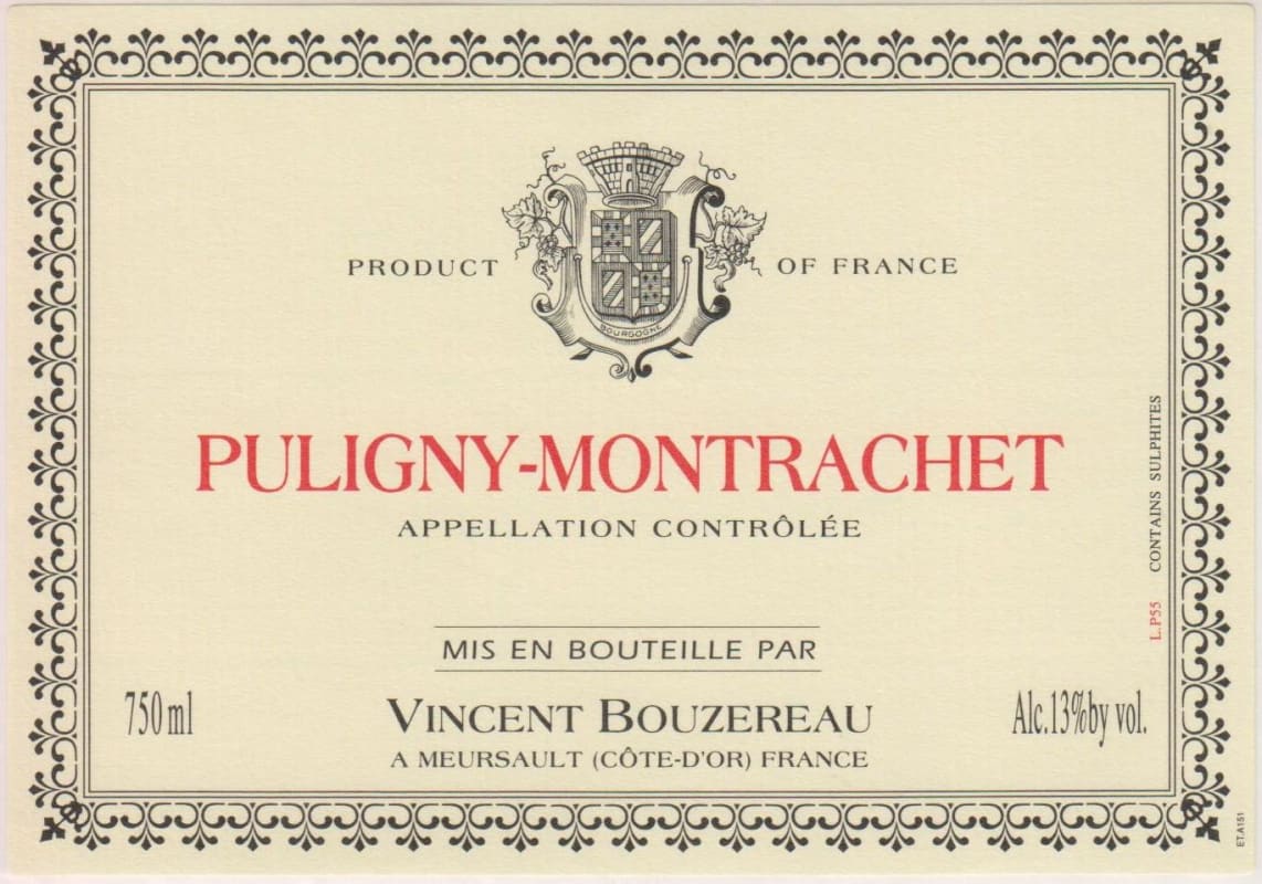 Estraunza Puligny-Montrachet 2014 Front Label