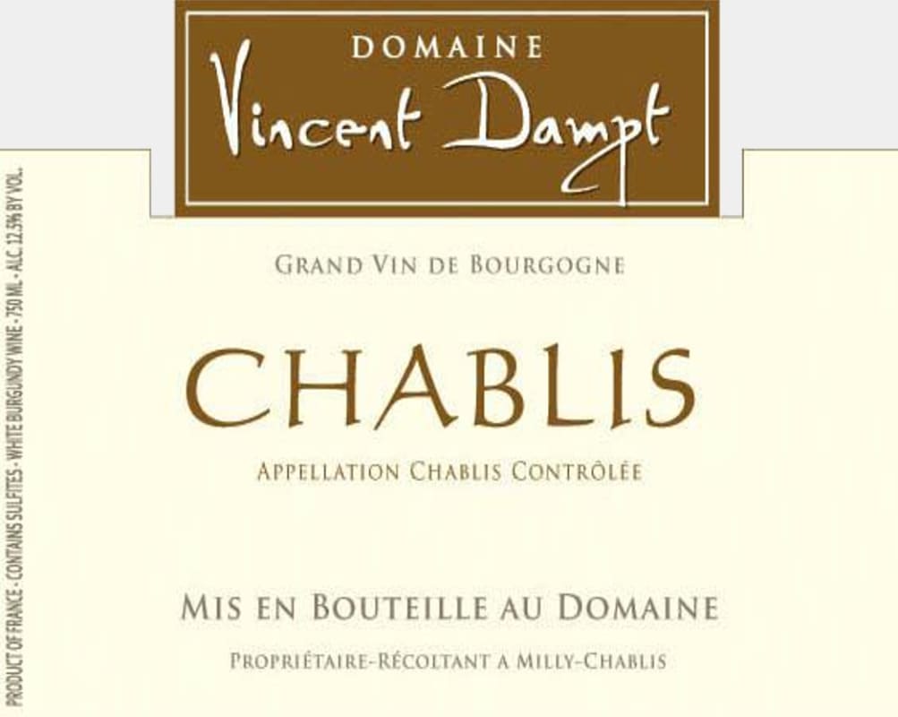 Domaine Vincent Dampt Chablis 2009 Front Label