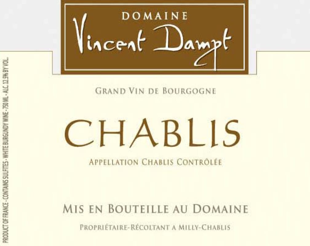 Domaine Vincent Dampt Chablis 2011 Front Label