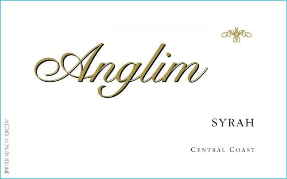 Anglim Winery Syrah 2013 Front Label