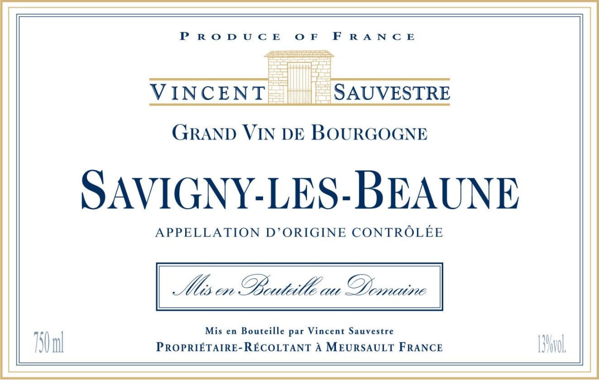 Domaine Vincent Sauvestre Savigny-les-Beaune 2012 Front Label