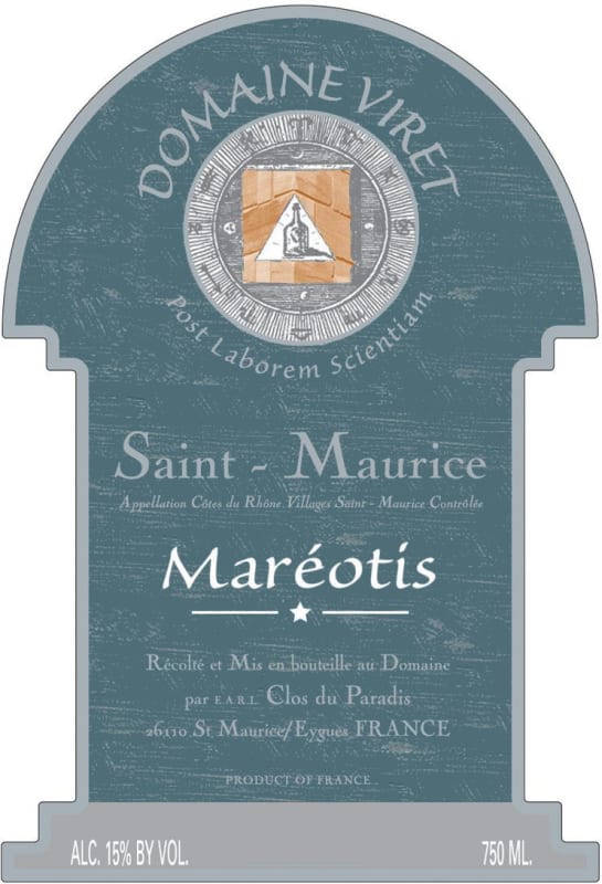 Domaine Viret Cotes du Rhone Villages Mareotis Saint Maurice 2005 Front Label