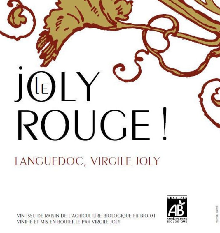 Domaine Virgile Joly Languedoc Le Joly Rouge 2011 Front Label