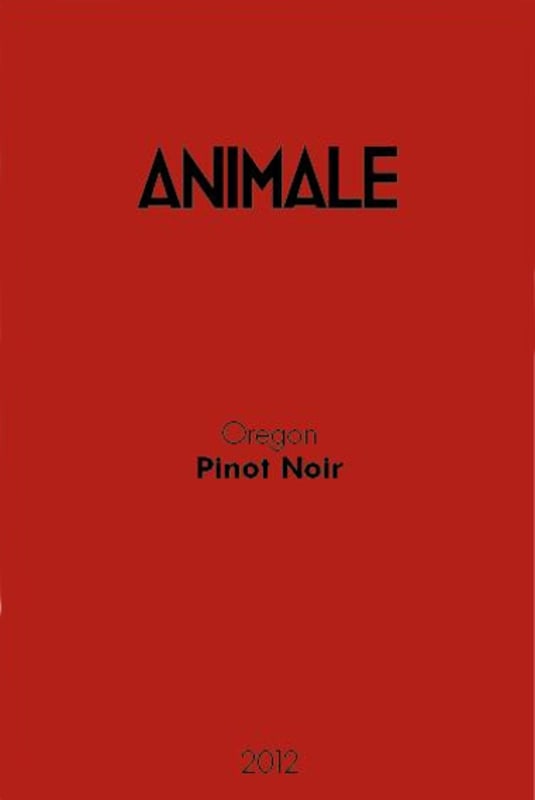 Animale Pinot Noir 2012 Front Label