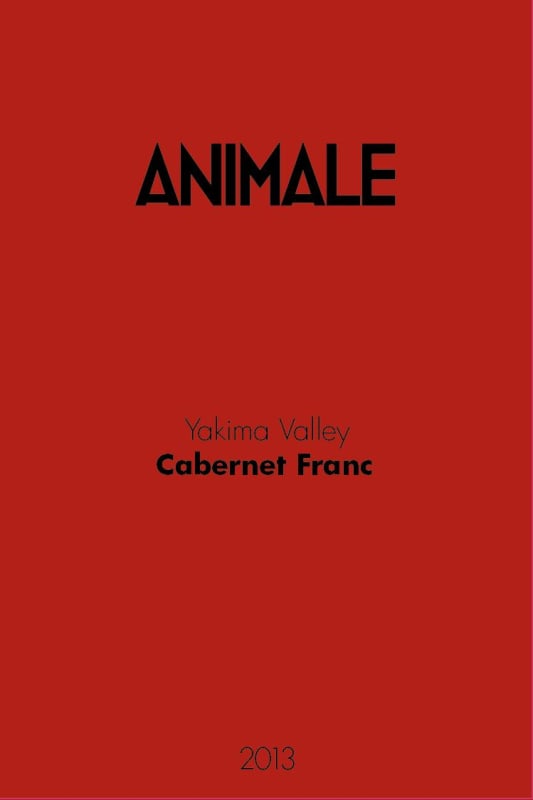 Animale Cabernet Franc 2013 Front Label