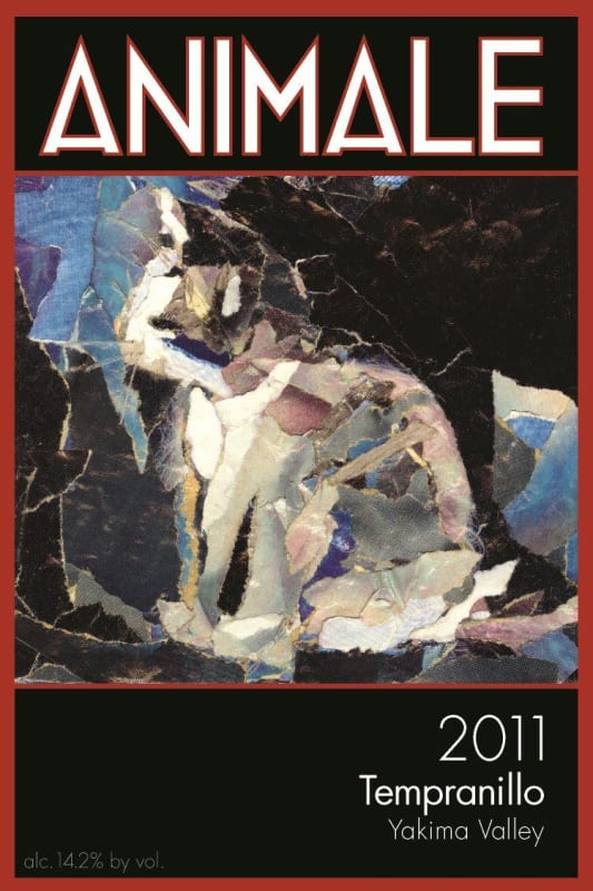 Animale Tempranillo 2011 Front Label