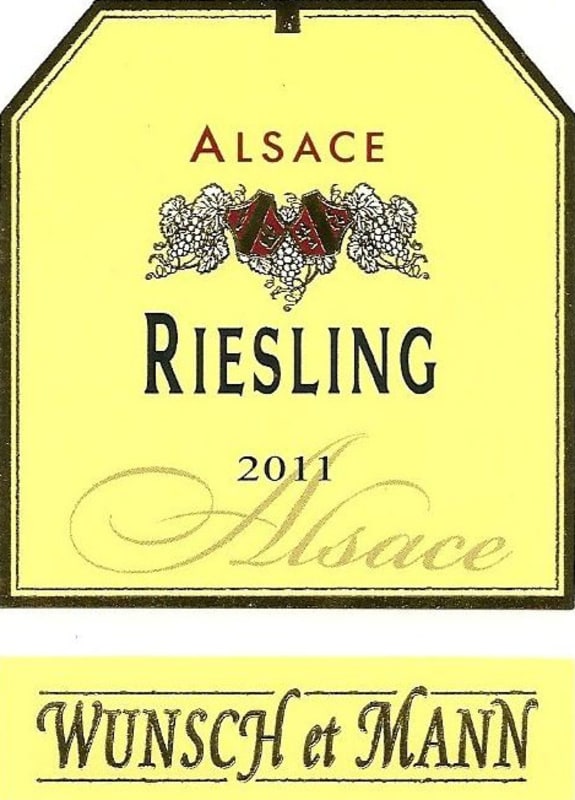 Domaine Wunsch et Mann Alsace Riesling 2011 Front Label