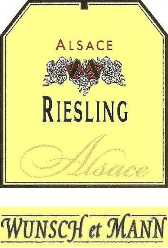 Domaine Wunsch et Mann Alsace Cuvee du Roi Clovis Riesling 2011 Front Label