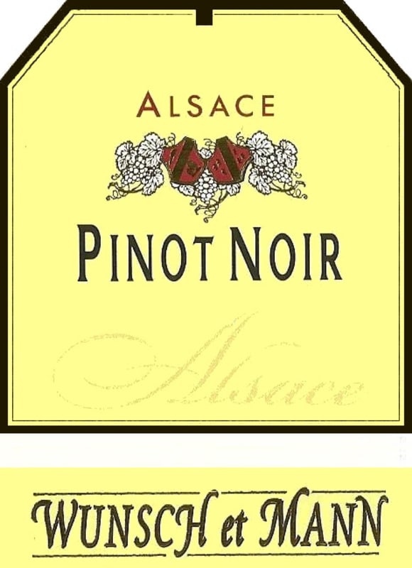 Domaine Wunsch et Mann Alsace Pinot Noir 2013 Front Label